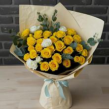 Букет цветов из:  Розы #REPLACE_PRED# Луговой