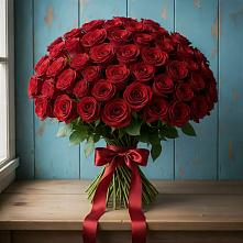 Букет Красные розы Блэк Меджик в Луговой