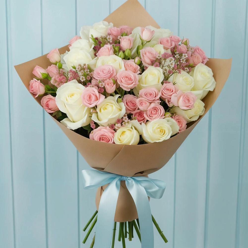 Букет цветов из: Розы в Луговой