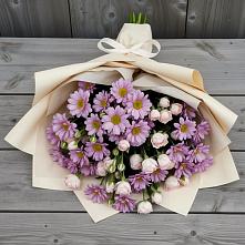 Букет цветов из:  Розы и Хризантемы в Луговой