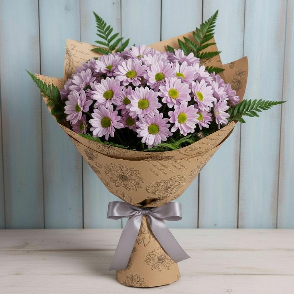 Букет цветов из: Хризантемы в Луговой