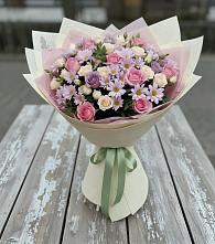 Букет цветов из:  Розы и Хризантемы #REPLACE_PRED# Луговой