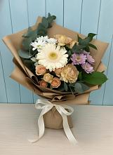 Букет цветов из:  Герберы и Хризантемы в Луговой