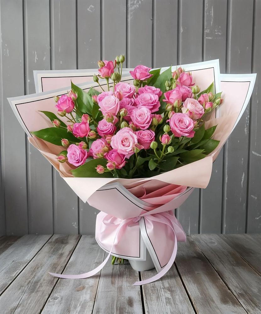 Букет Розовый кустик в Луговой