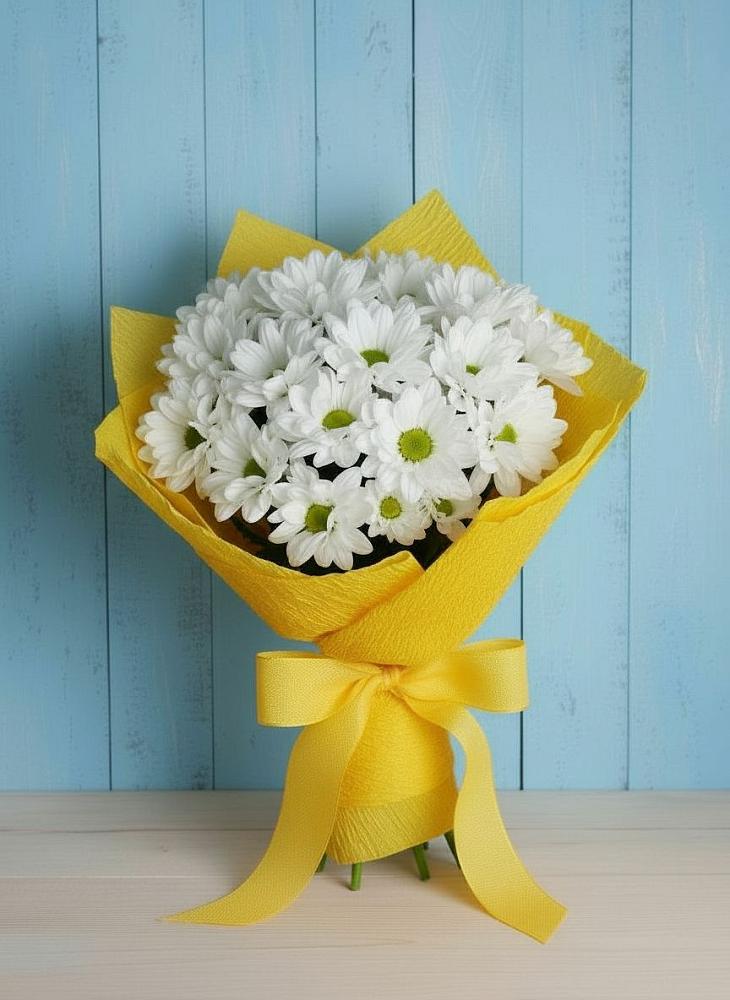 Букет цветов из: Хризантемы в Луговой