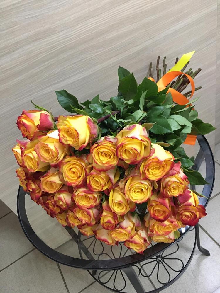 Букет Желтые розы в Луговой