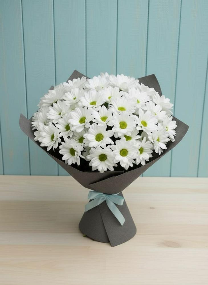 Букет цветов из: Хризантемы в Луговой