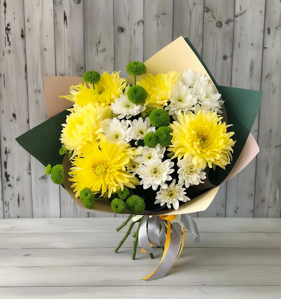 Букет цветов из: Хризантемы в Луговой
