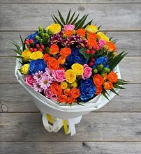 Букет цветов из:  Розы и Хризантемы в Луговой