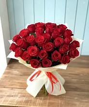 Букет 29 Красных роз в Луговой