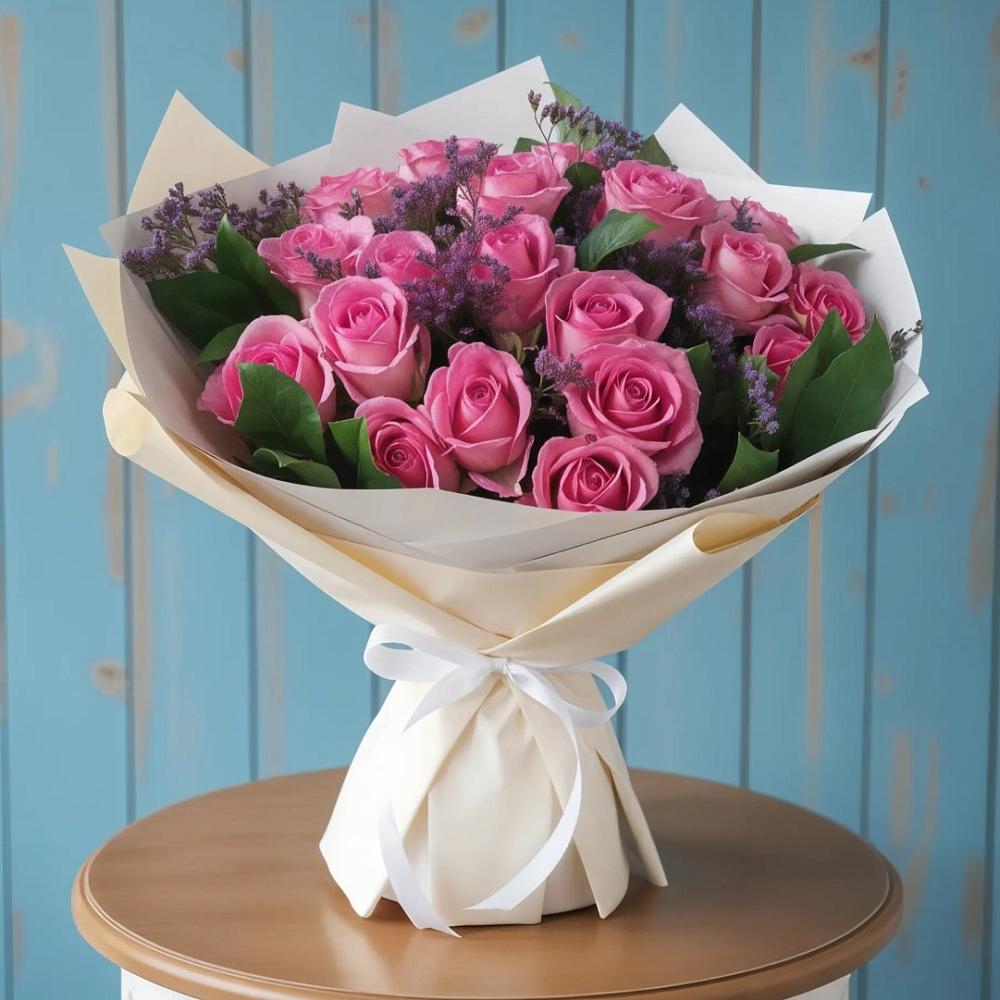 Букет цветов из: Розы в Луговой