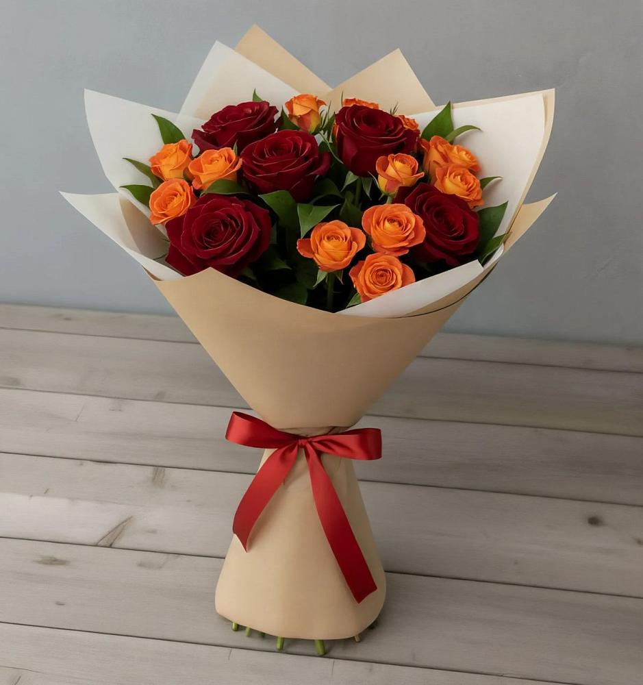 Букет Любовь и восторг в Луговой